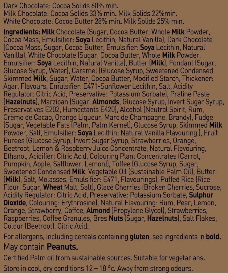 Holdsworth Chocolates Classics - Indulgent Collection an Impressive Assortment of Handmade Truffles Creams, Pralines and Caramels all Coasted with Milk, Dark or White Chocolate