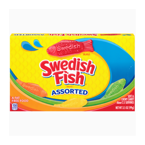 SWEDISH FISH ASSORTED THEATER BOX 3.5OZ (99G)